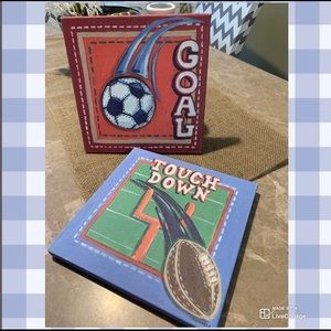 ‼️SOLD‼️ Sporty Canvas ⚽️🏈⚽️🏈